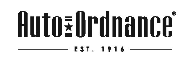 Auto-Ordnance logo in black, with 'EST. 1916' and a horizontal rule on either side of the text.