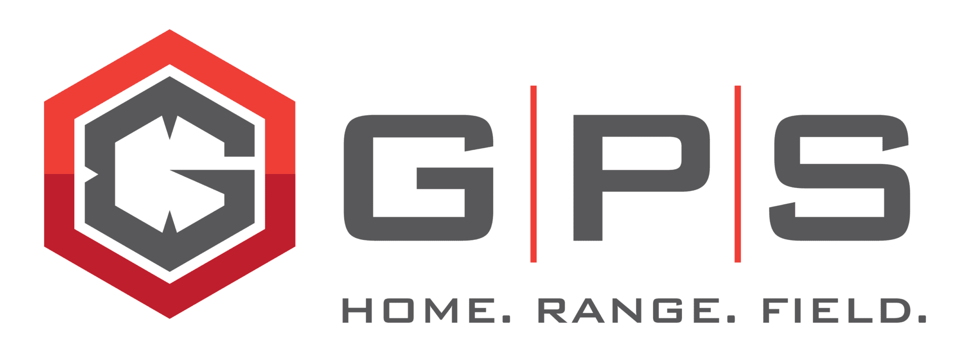 GGPS logo with a red hexagonal emblem and gray 'GGPS' text, plus the tagline 'HOME. RANGE. FIELD.'